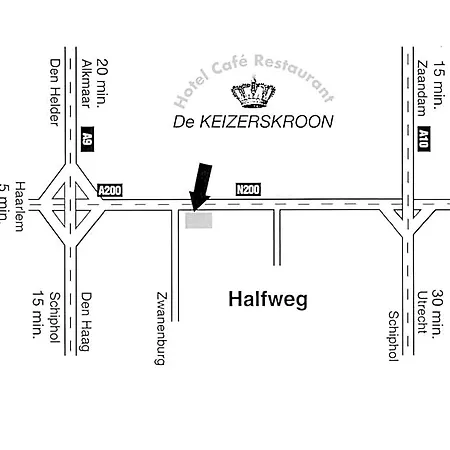 De Keizerskroon Amsterdam-schiphol-halfweg 3*